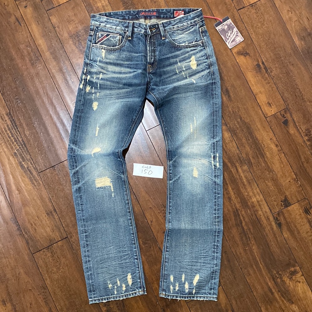 NWT Cult of Individuality Sample Rebel Straight Selvedge Denim Jeans #C150